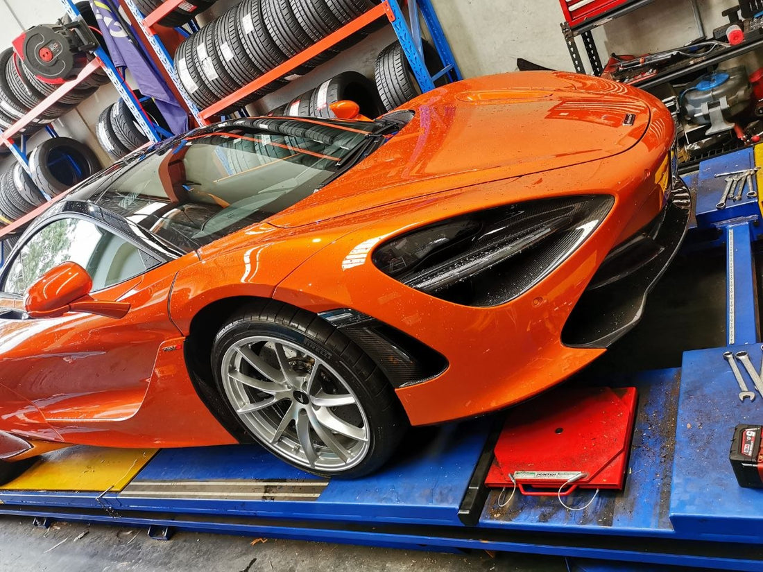 McLaren 720S Four-Wheel Alignment After P Zero PZ4 Tyres