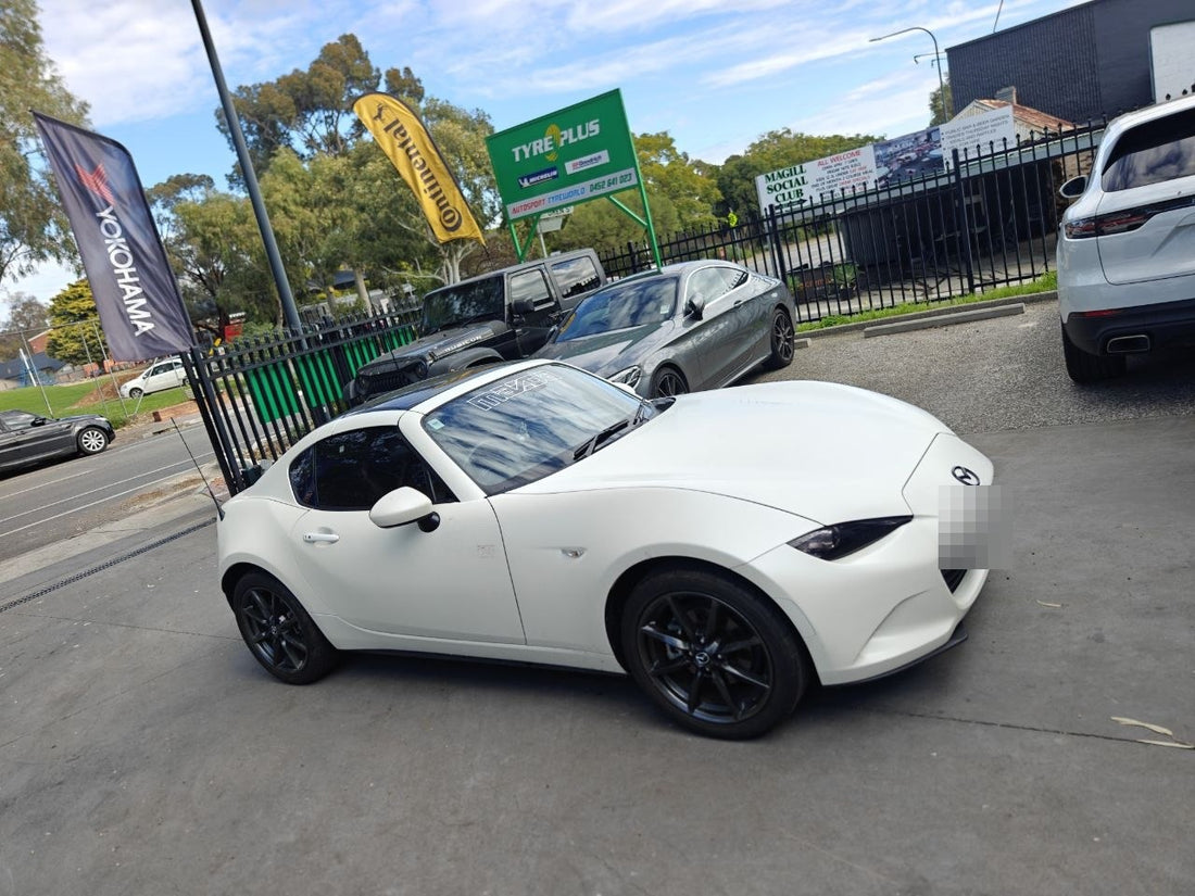 Mazda MX-5 205/45R17 Bridgestone RE003 Tyres and Wheel Alignment in Magill
