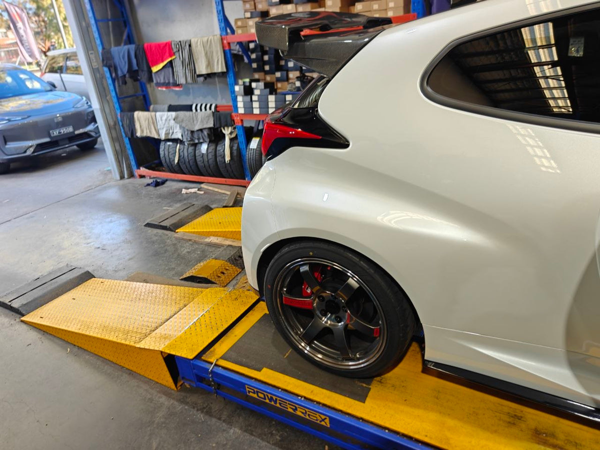 GR Yaris Four-Wheel Alignment After Wheels and Tyres Adelaide