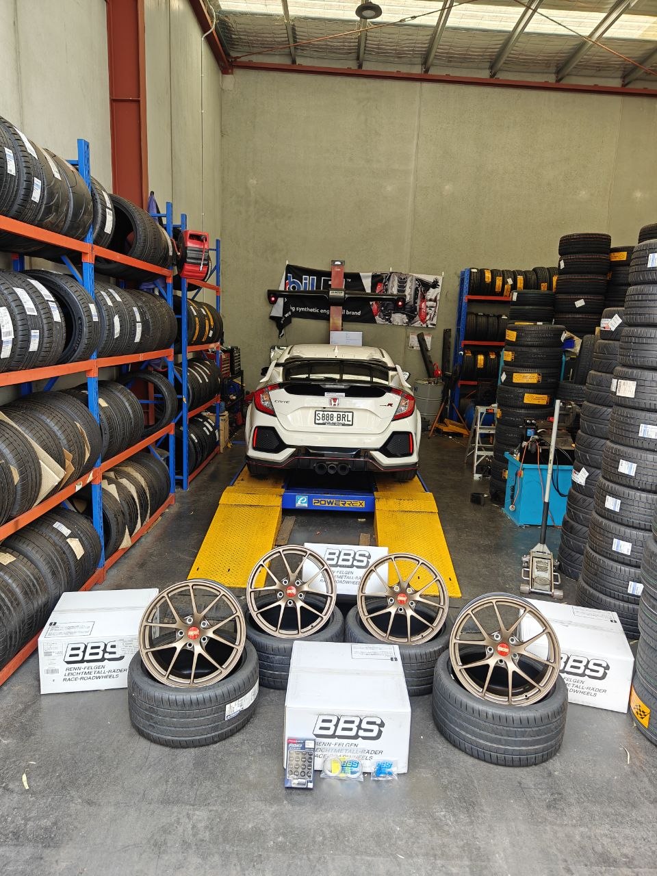Honda FK8 Tyres Wheels Alignment Adelaide BBS RIA PS5