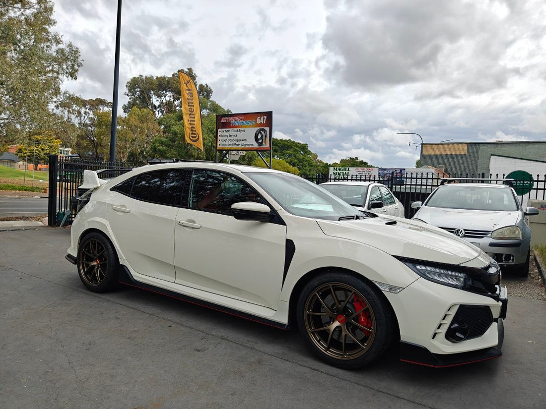 Honda FK8 Four-Wheel Alignment After BBS RIA Wheels Adelaide