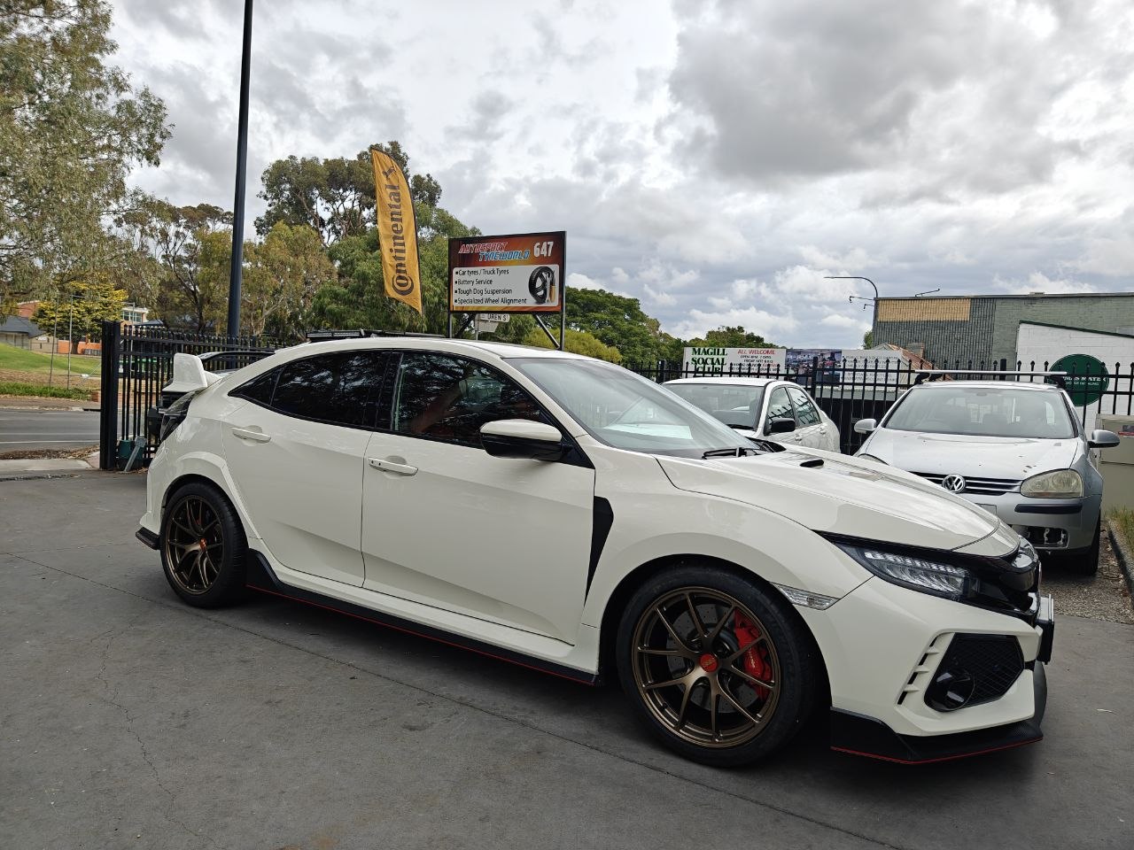 Honda FK8 Four-Wheel Alignment After BBS RIA Wheels Adelaide