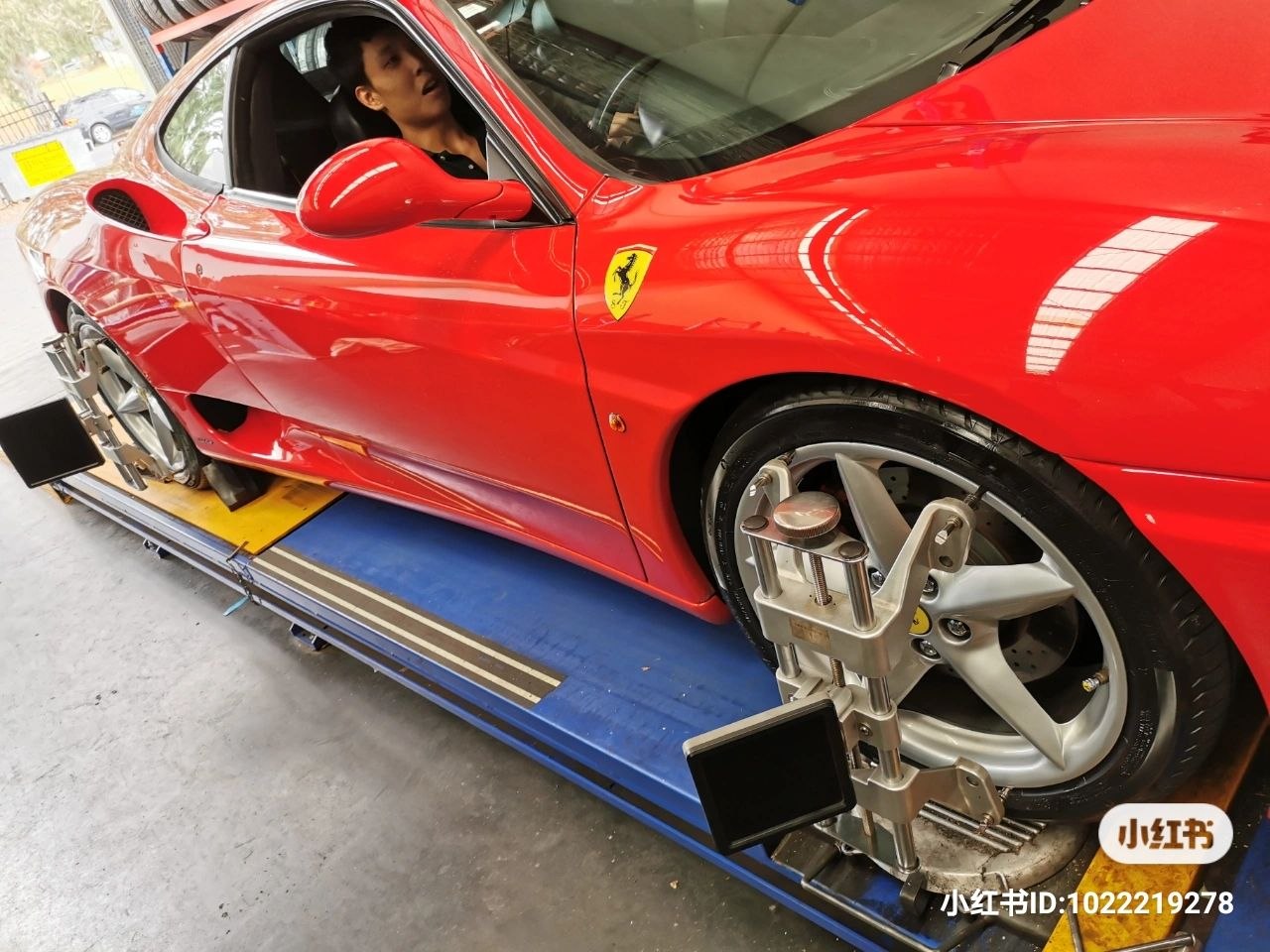 Ferrari 360 Modena Workshop Tyre Fitment and Alignment Adelaide