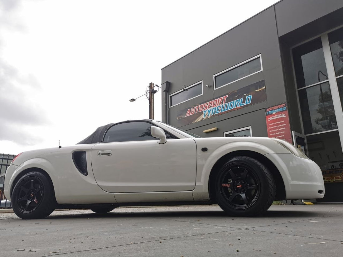 Toyota MR2 Spyder ZZW30 RAYS 57DR Stance Adelaide