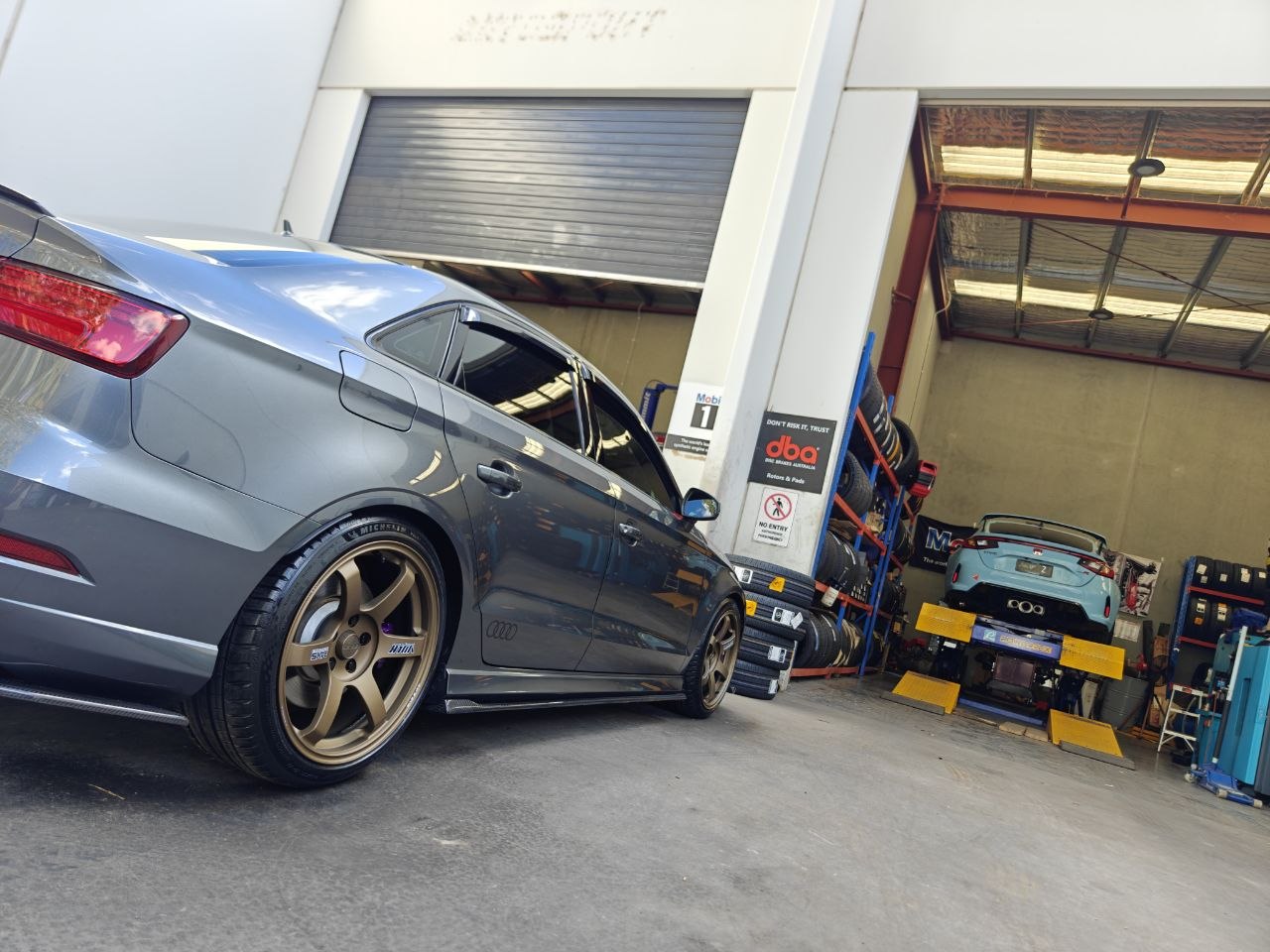 Audi RS3 Performance Tyres and Wheels Adelaide: PS4S with TE37