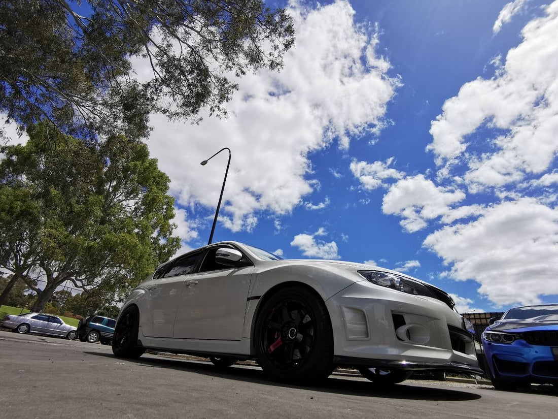 Subaru WRX STI Full Side Profile TE37SL PS5 Alignment Adelaide