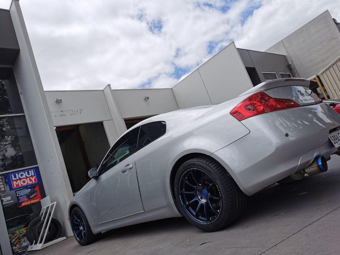 Nissan 350GT Rays ZE40 Wheel Fitment Adelaide