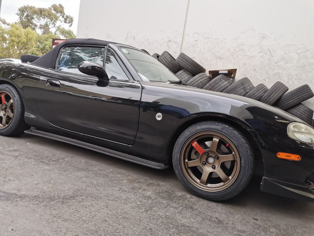 Mazda MX-5 Rays TE37SL Wheels and Hankook RS4 Tyres Adelaide