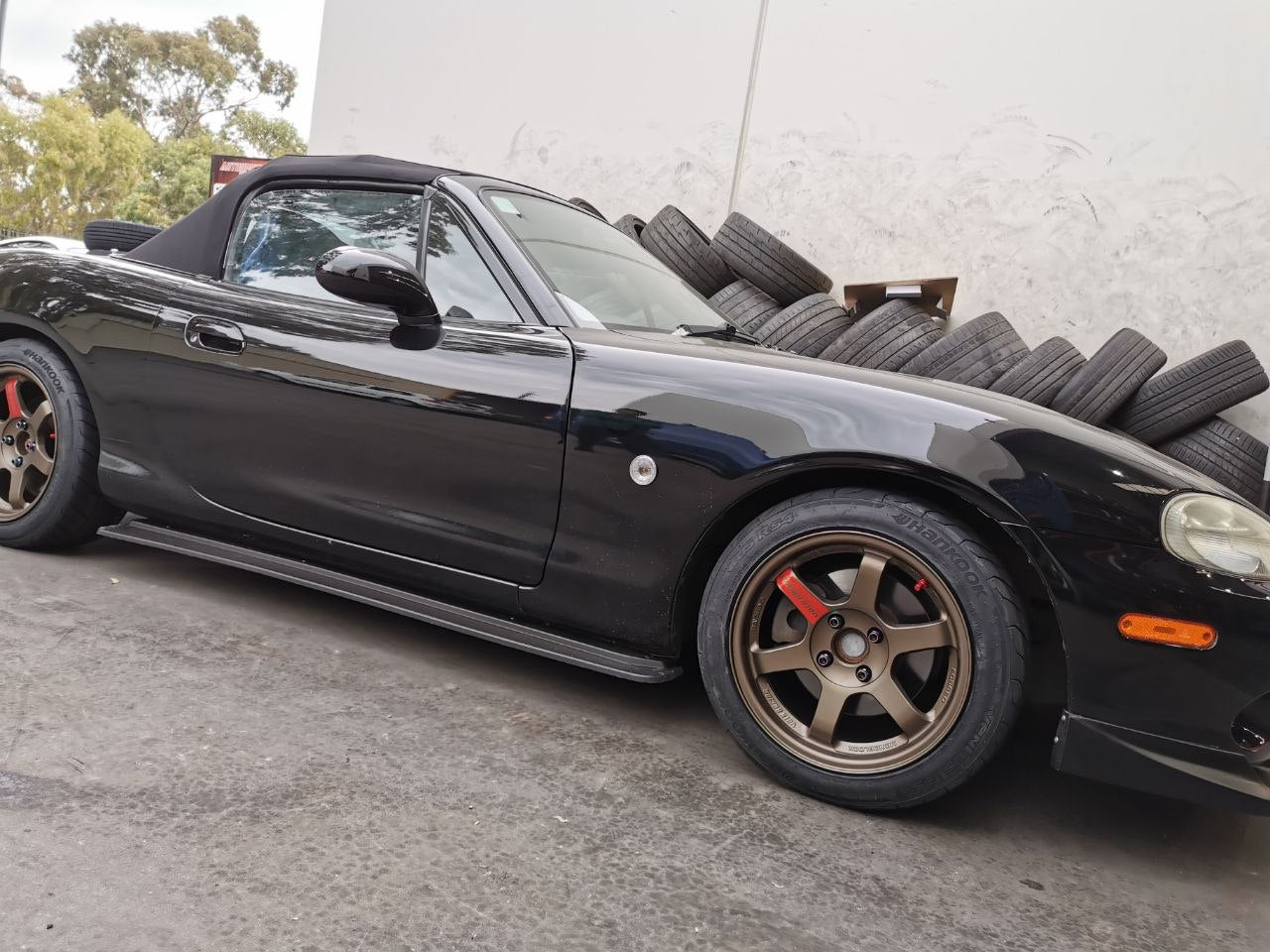 Mazda MX-5 Rays TE37SL Wheels and Hankook RS4 Tyres Adelaide