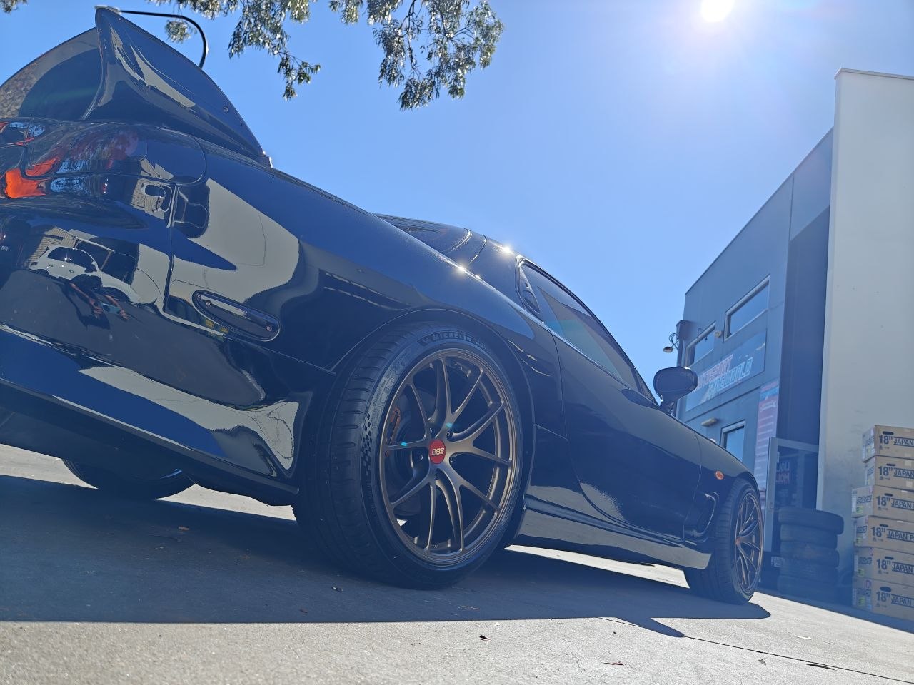 Mazda RX-7 FD Four-Wheel Alignment After BBS Wheels Adelaide