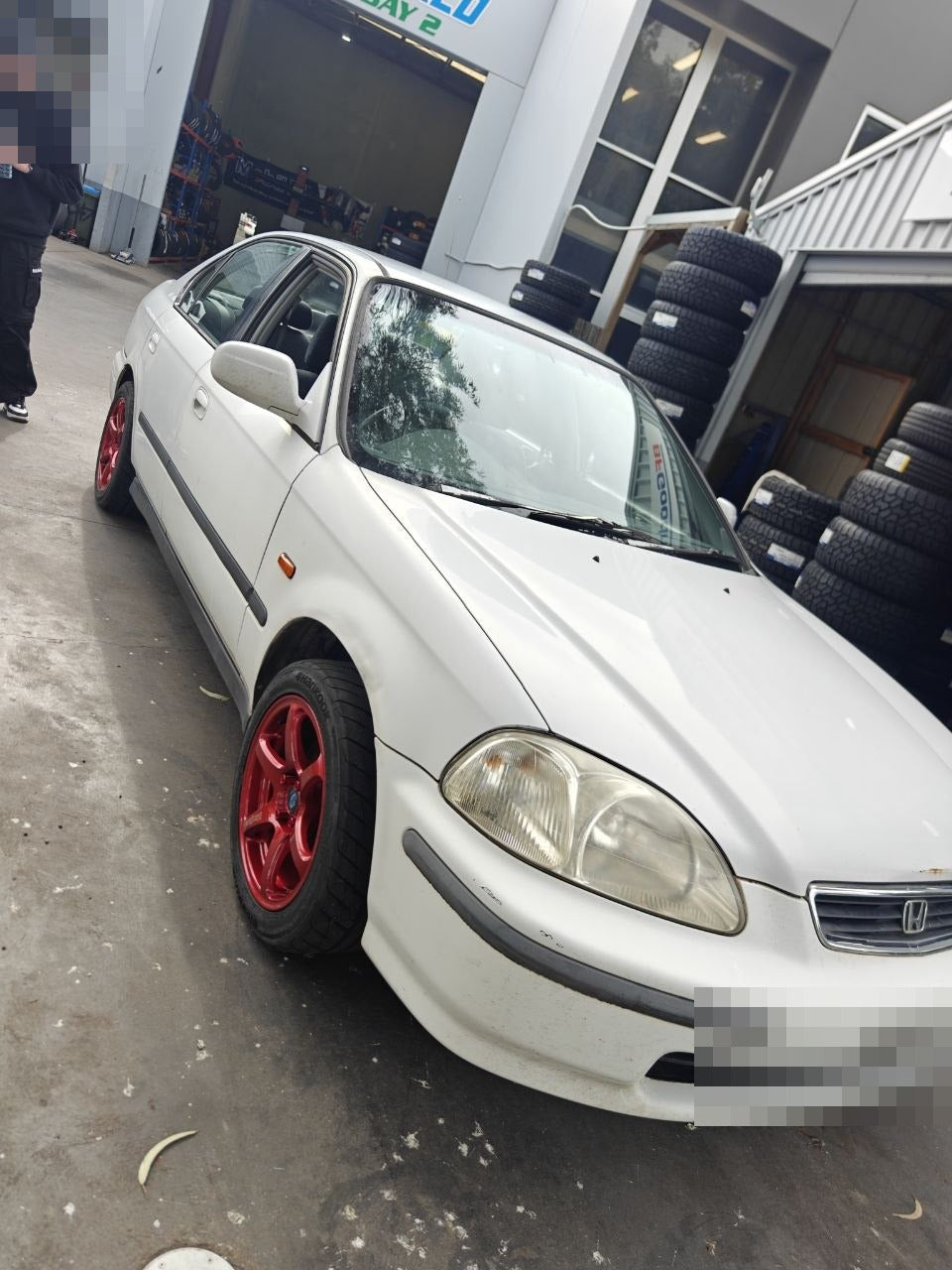 Honda Civic EK Sedan Lenso Wheels and Hankook RS4 Tyres Adelaide