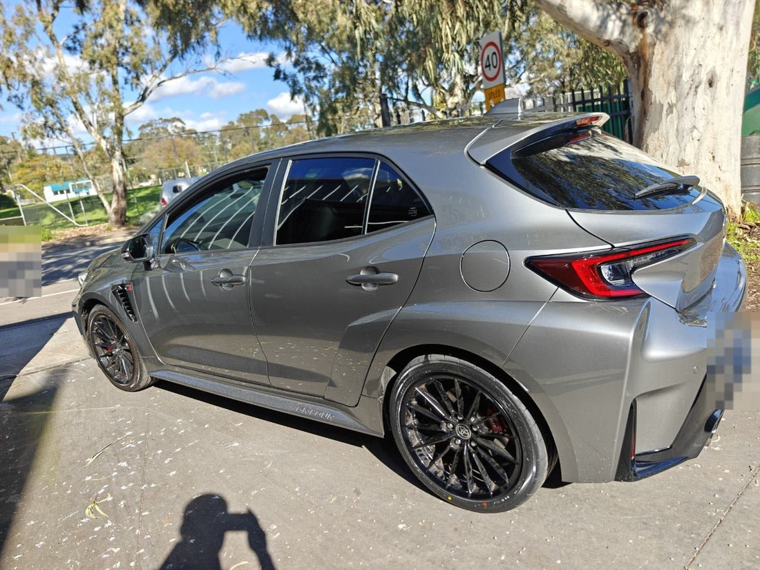GR Corolla Tyres Adelaide: Yokohama Advan Fleva V701 in 235/40R18