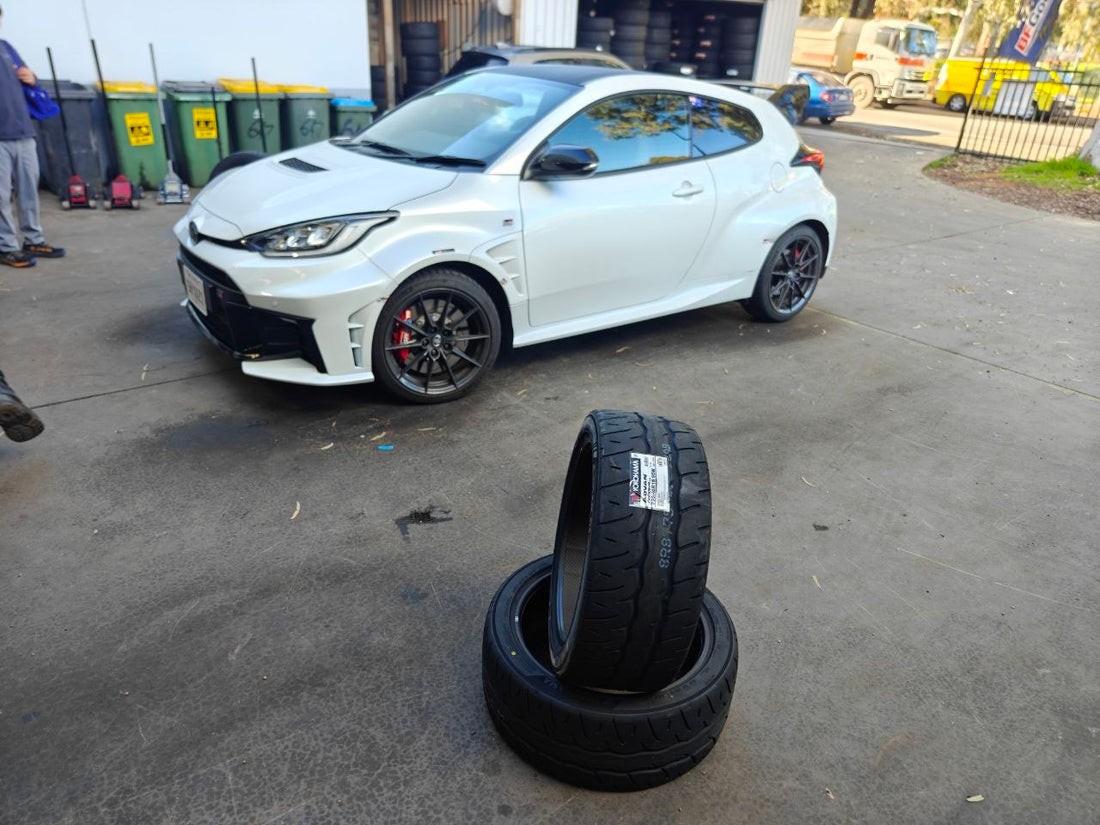 Toyota GR Yaris Tyre Fitment Check 235/40R18 AD09
