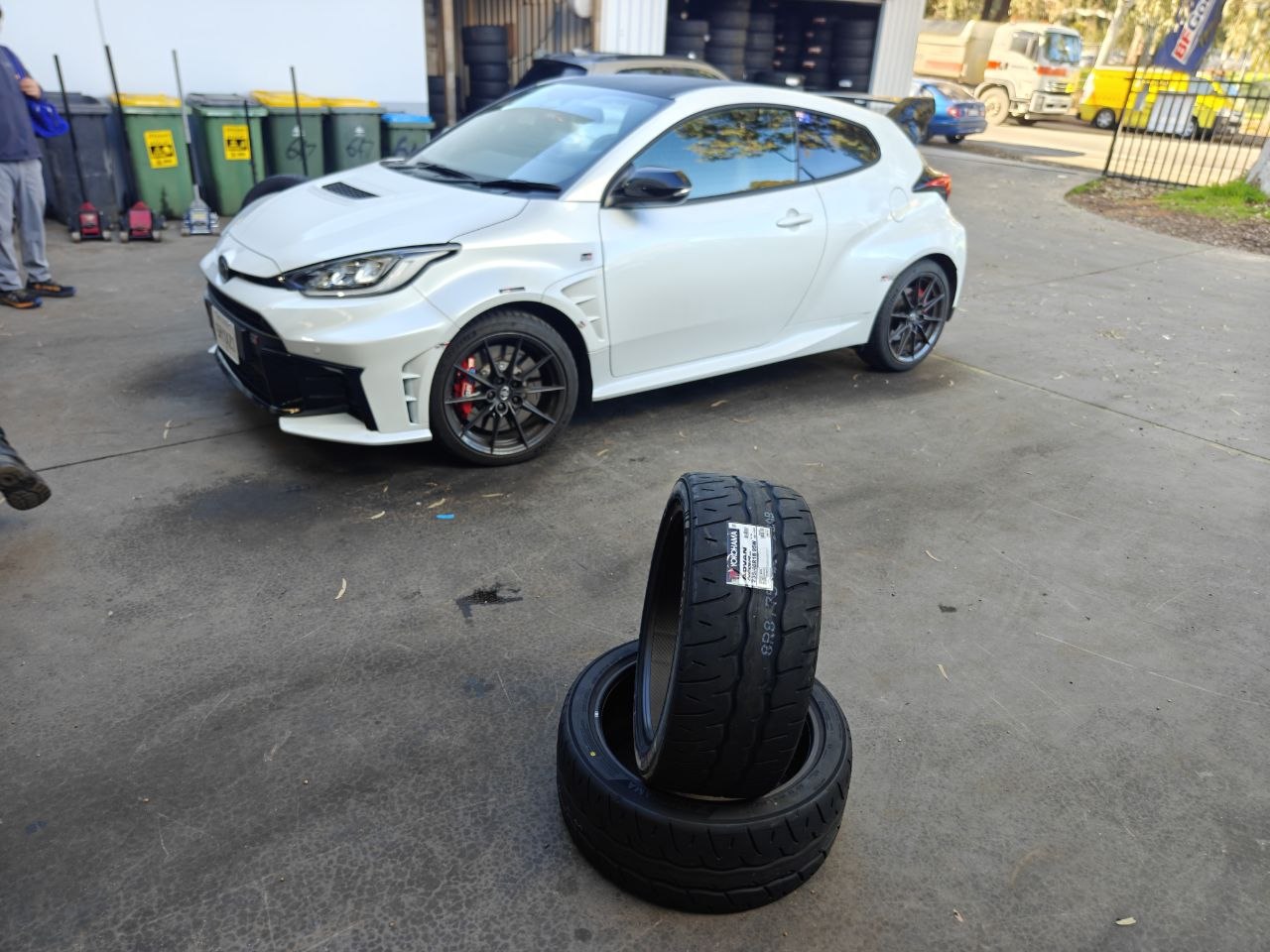Toyota GR Yaris Tyre Fitment Check 235/40R18 AD09
