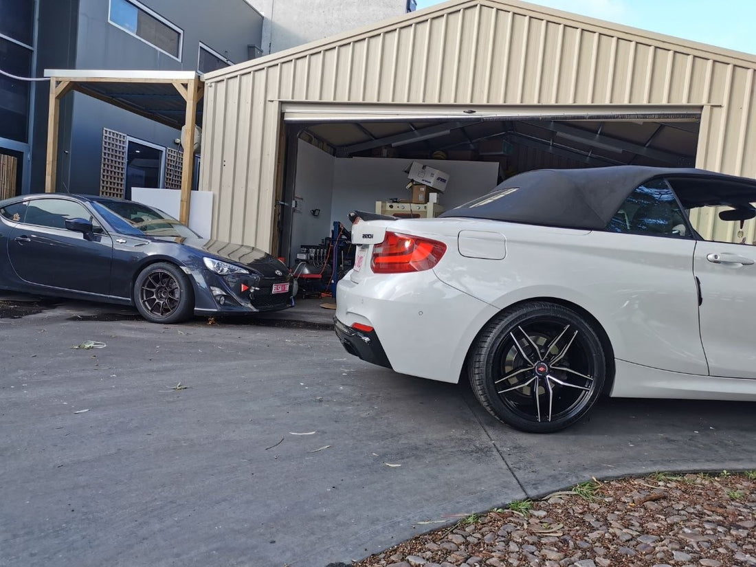 BMW 220i Four-Wheel Alignment After Inforged and PS4S Fitment