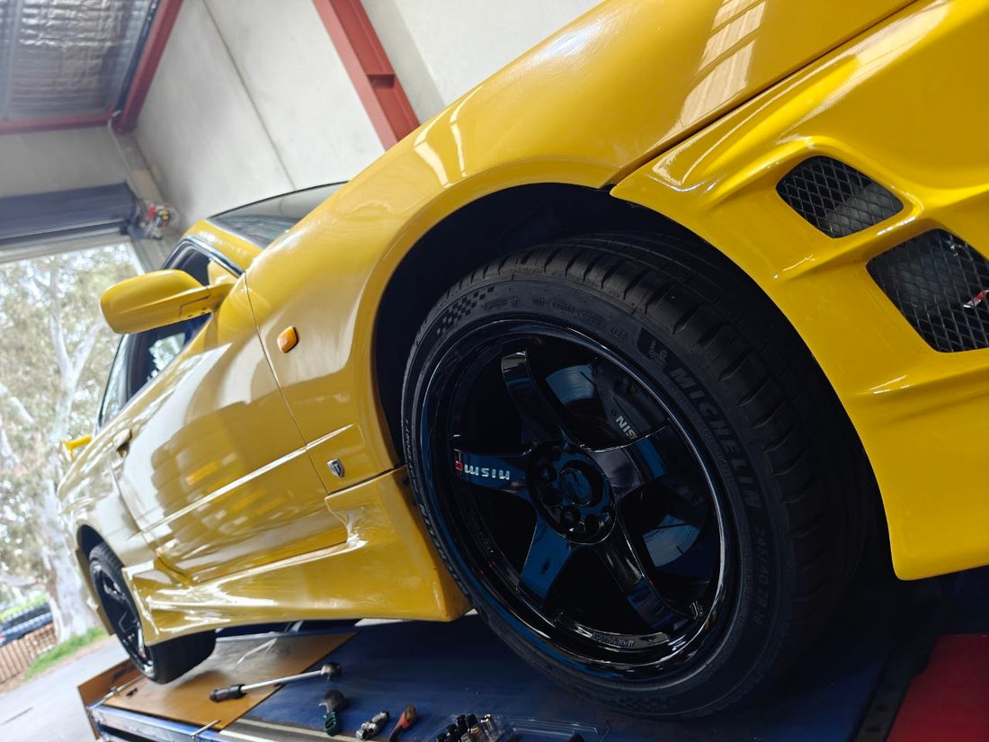 Nissan Skyline R34 Nismo LMGT4 Michelin PS5 Fitment Adelaide