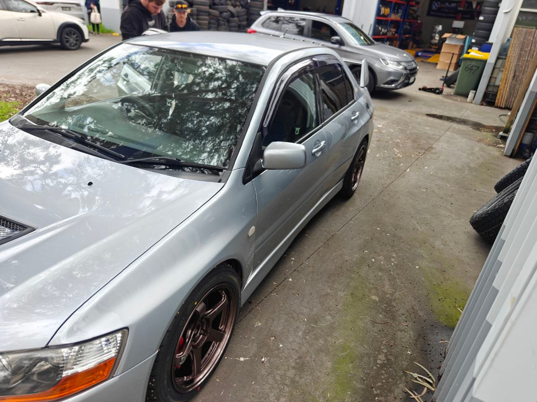 EVO Four-Wheel Alignment After Advan GT and AD09 Fitment