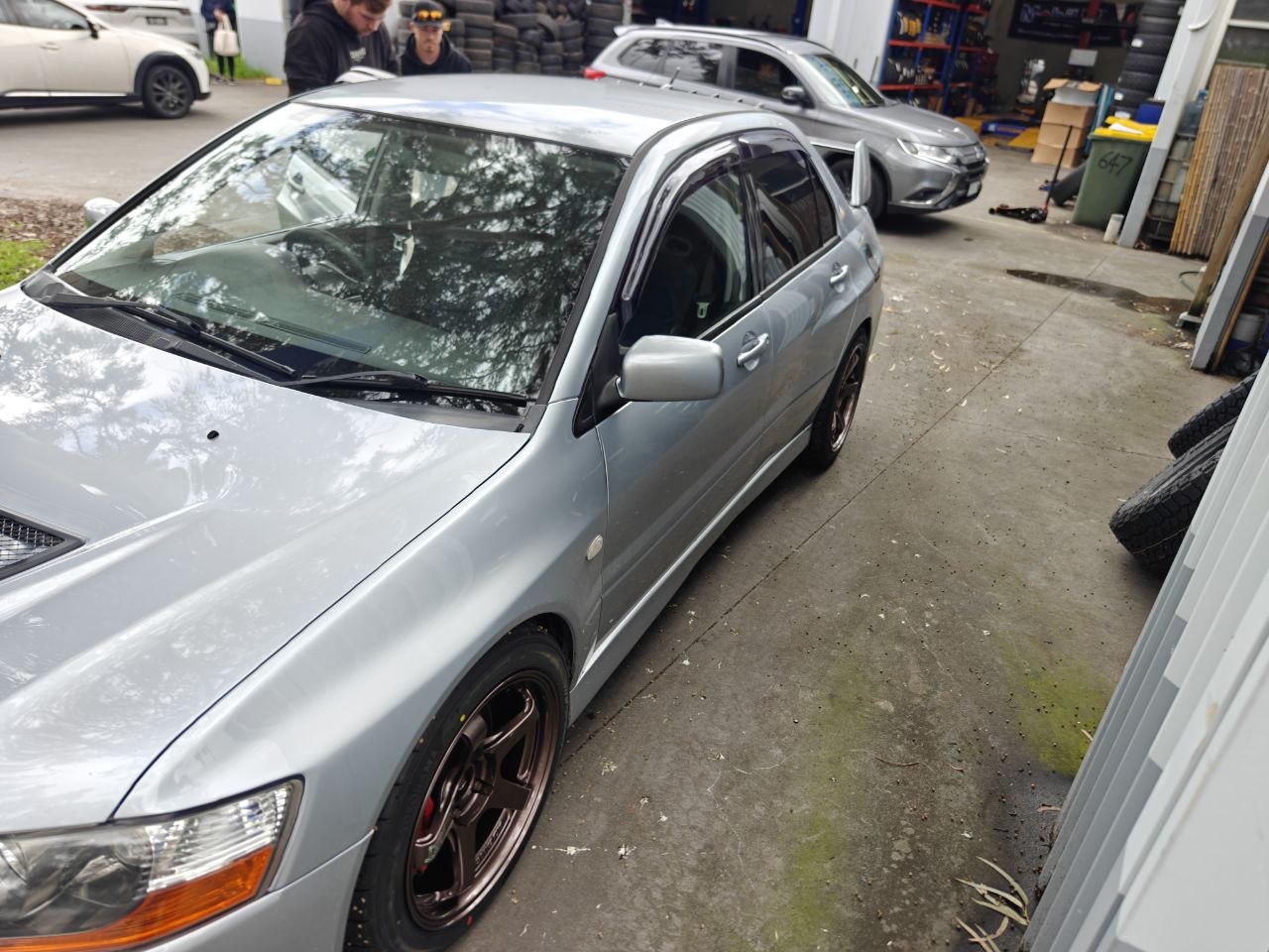 EVO Four-Wheel Alignment After Advan GT and AD09 Fitment