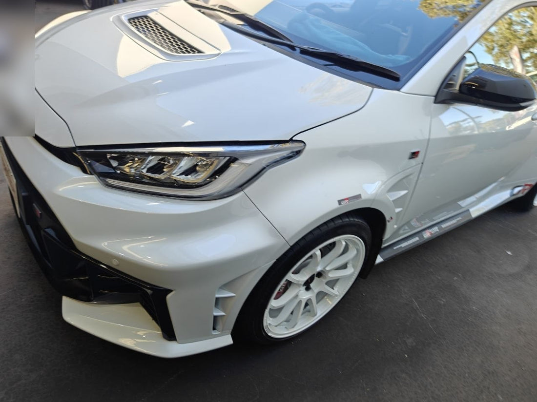 GR Yaris Wheel and Tyre Package: Rays 57NR White with Michelin PS4S Adelaide