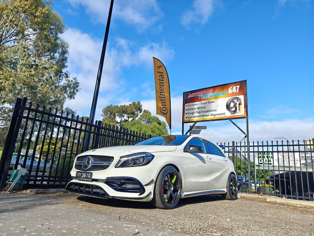 Mercedes-AMG A45 TE37SAGA SL M-Spec Continental MC7 Fitment Adelaide