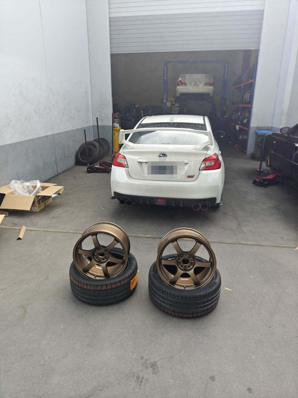 Subaru WRX STI Rays Gramlight 57DR Dark Bronze Wheels Adelaide