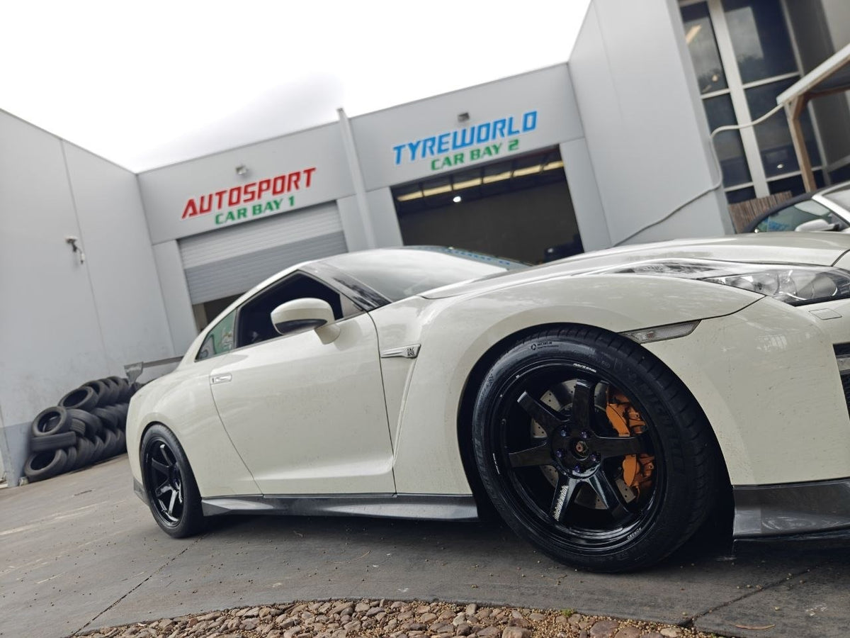 R35 GT-R Wheel Alignment After New Wheels and Tyres