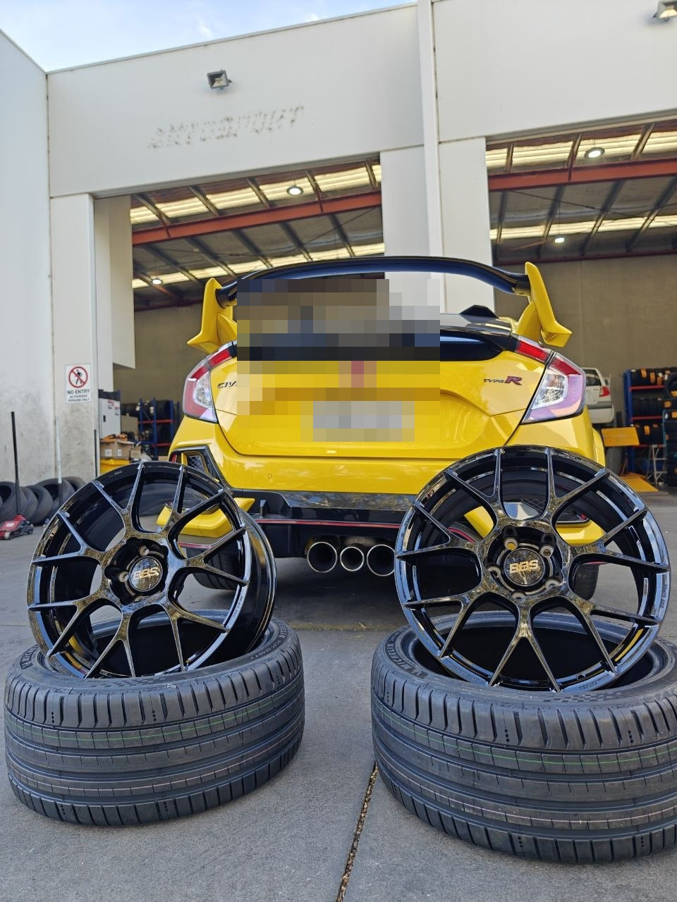 Honda Civic Type R FK8 BBS RE-V7 Michelin PS5 Fitment Adelaide