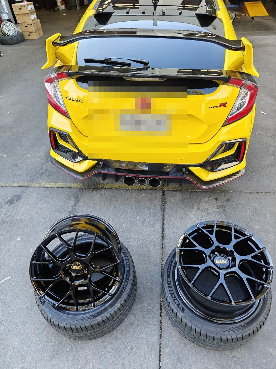 Michelin PS5 Tyres for FK8 Civic Type R with BBS RE-V7 Adelaide