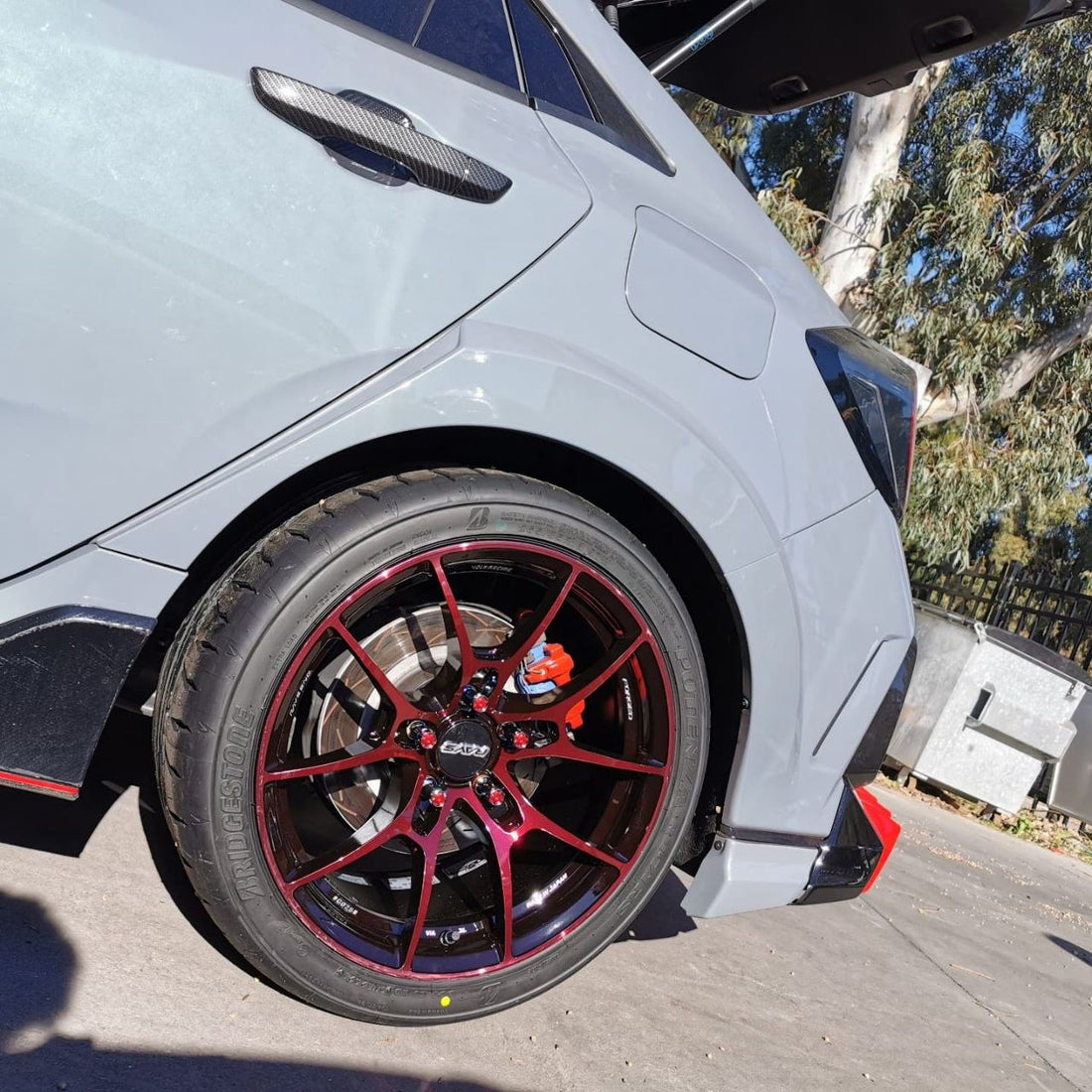 Honda FK8 Four-Wheel Alignment After RAYS Wheels and RE71RS Tyres Adelaide
