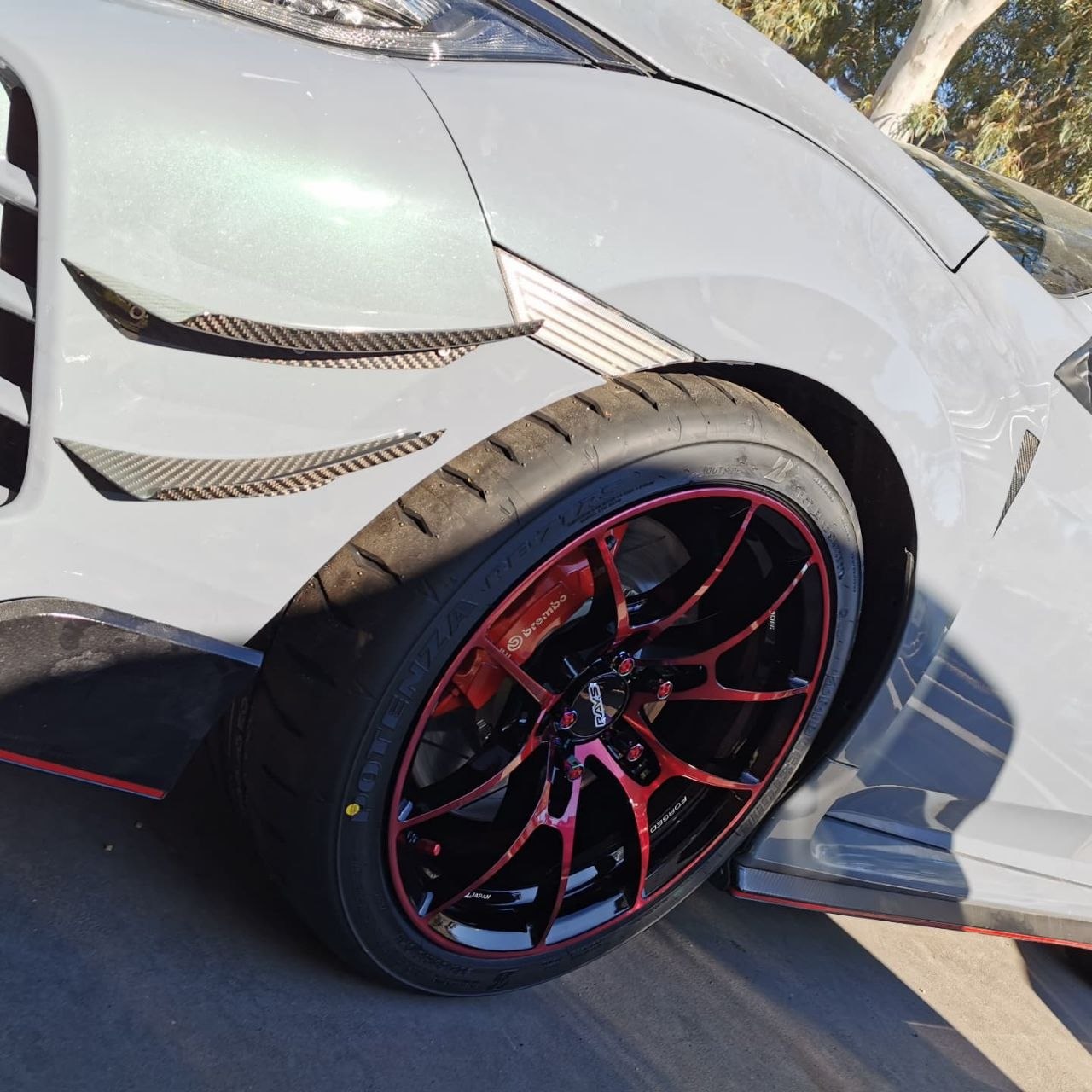 Bridgestone Potenza RE71RS Honda FK8 Fitment and Alignment Adelaide