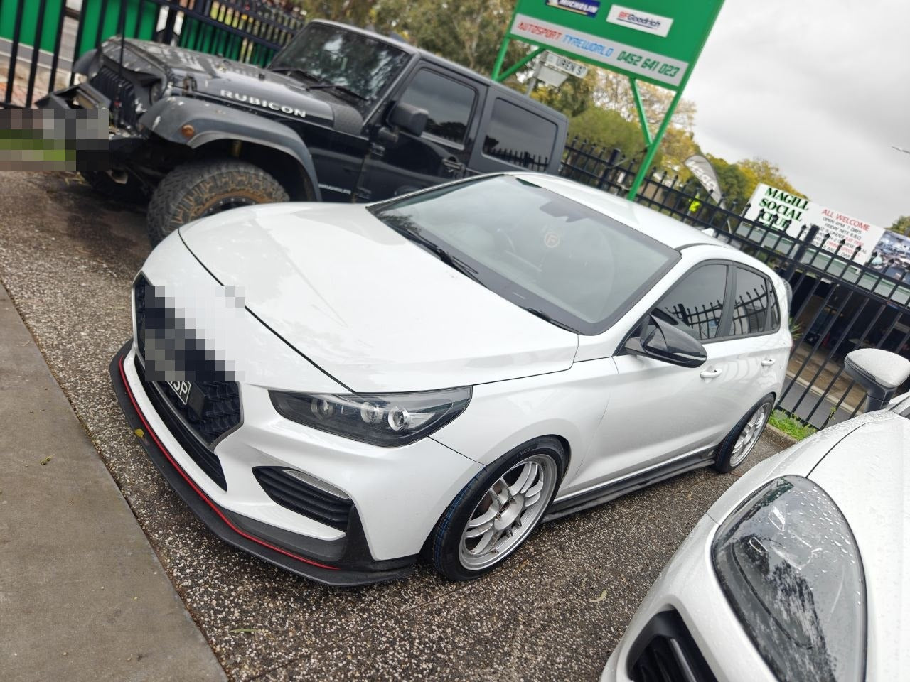 Hyundai i30 N fitted with 235/40R18 Continental MaxContact MC7 tyres at Autosport Tyre World Magill