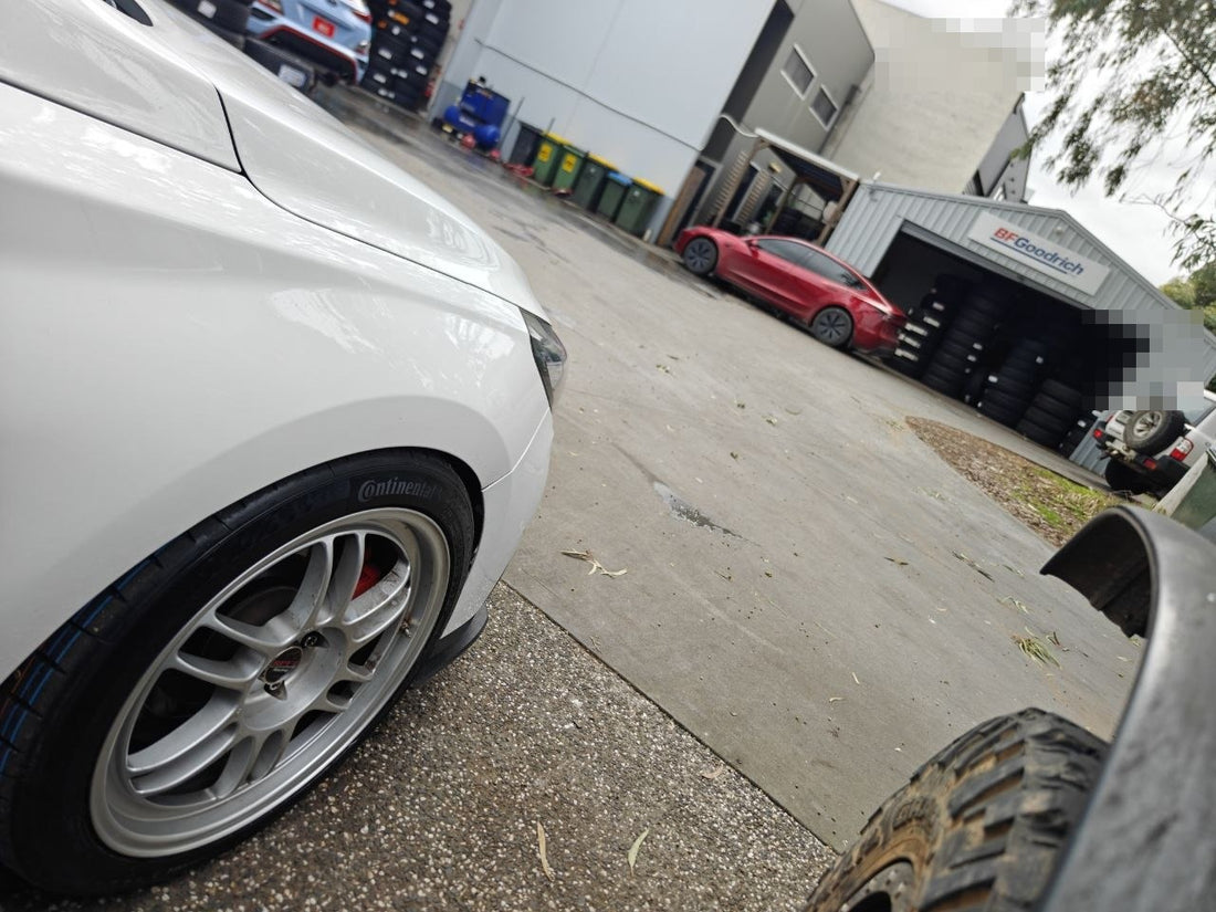 Hyundai i30 N fitted with 235/40R18 Continental MaxContact MC7 tyres at Autosport Tyre World Magill