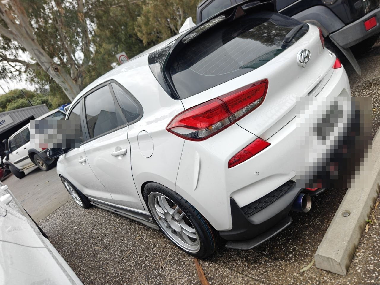 Hyundai i30 N with 235/40R18 Continental MaxContact MC7 tyres at Autosport Tyre World Magill