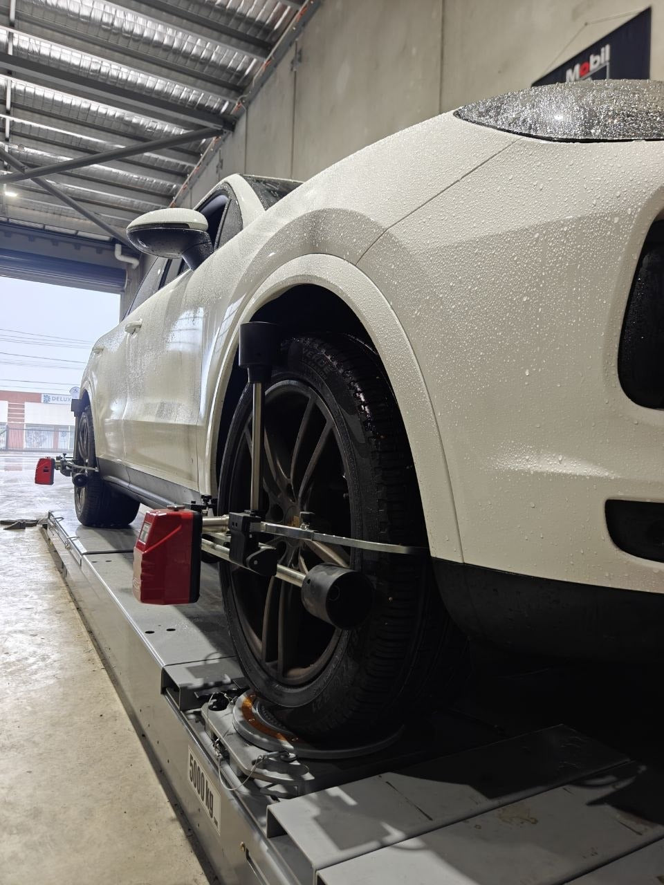 Porsche Cayenne Four-Wheel Alignment After Pirelli Scorpion Verde N0 Tyres