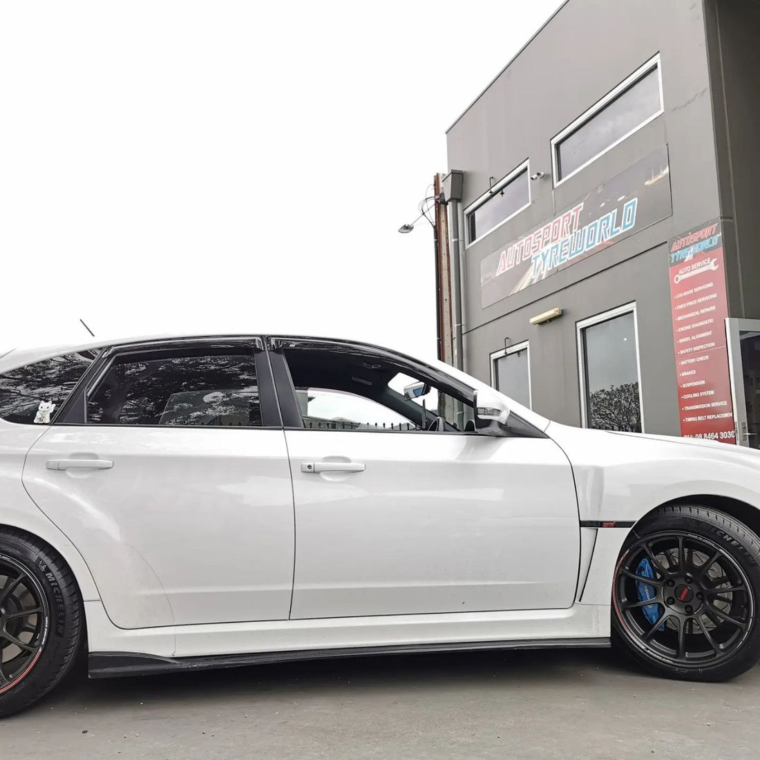 Subaru STI RAYS ZE40 and Michelin PS4 Fitment Adelaide