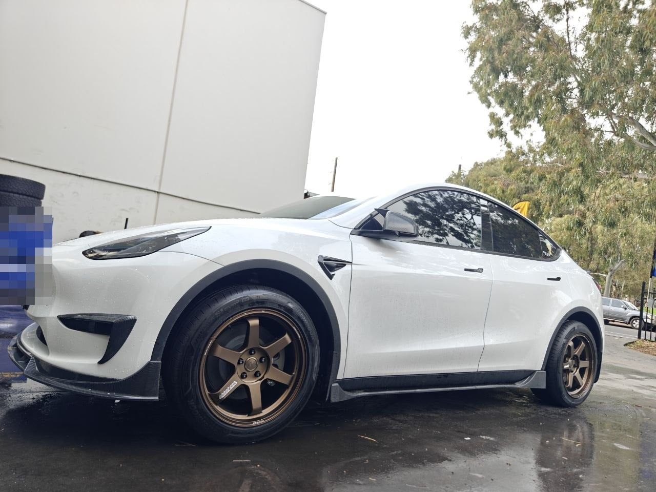 Tesla Model Y Four-Wheel Alignment After TE37ULTRA and Hankook Tyres