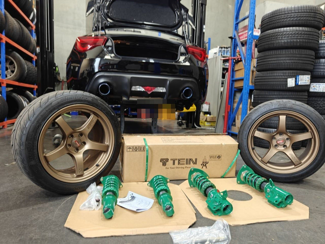 TEIN Flex Z Coilovers Toyota 86 with RAYS 57CR and RS4 Adelaide