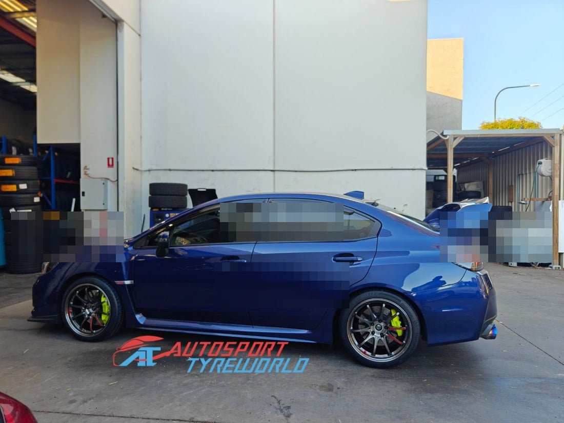 Blue Subaru WRX STI Performance Wheel Package Adelaide