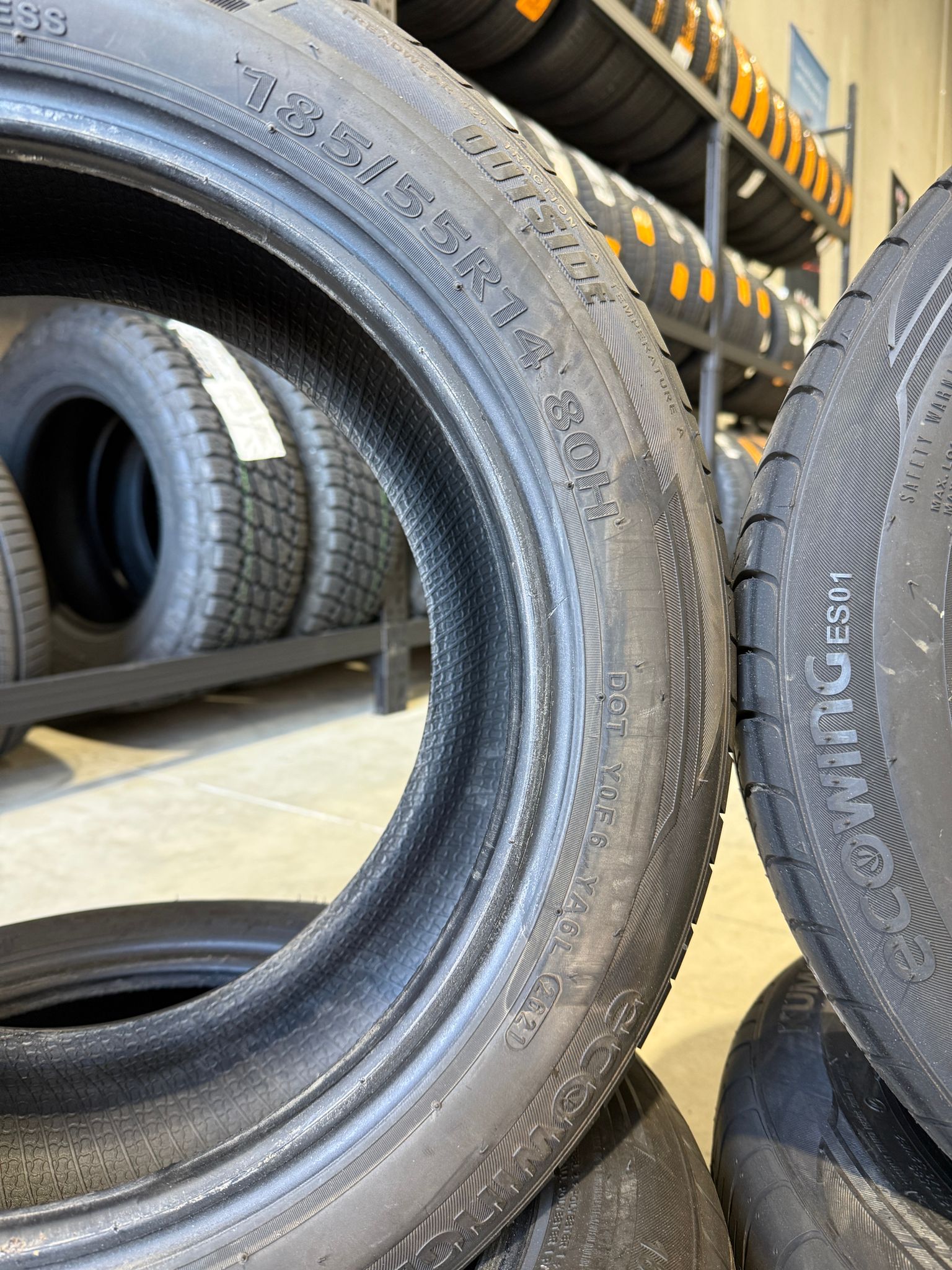 185/55R14 Kumho ecoWING ES01 Second Hand (Nearly New) Call 0433645411 Wingfield Store
