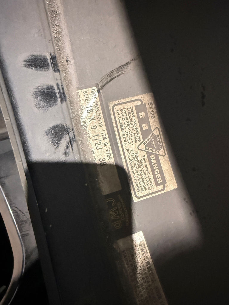 Rays Gram Light 57DR 18X9.5 +38 5X120 (Second Hand) Call 0433645411 Wingfield Store