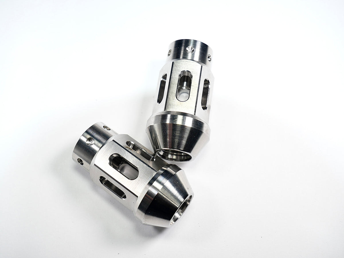 Grandma Titanium Racing Wheel Nuts - Diamond Sliver