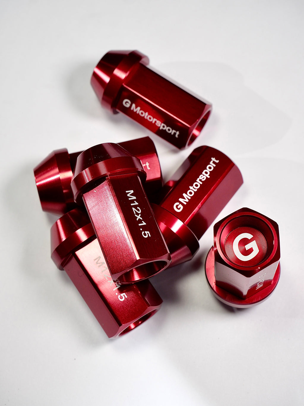 Grandma Aluminum Wheel Nuts -Candy Red