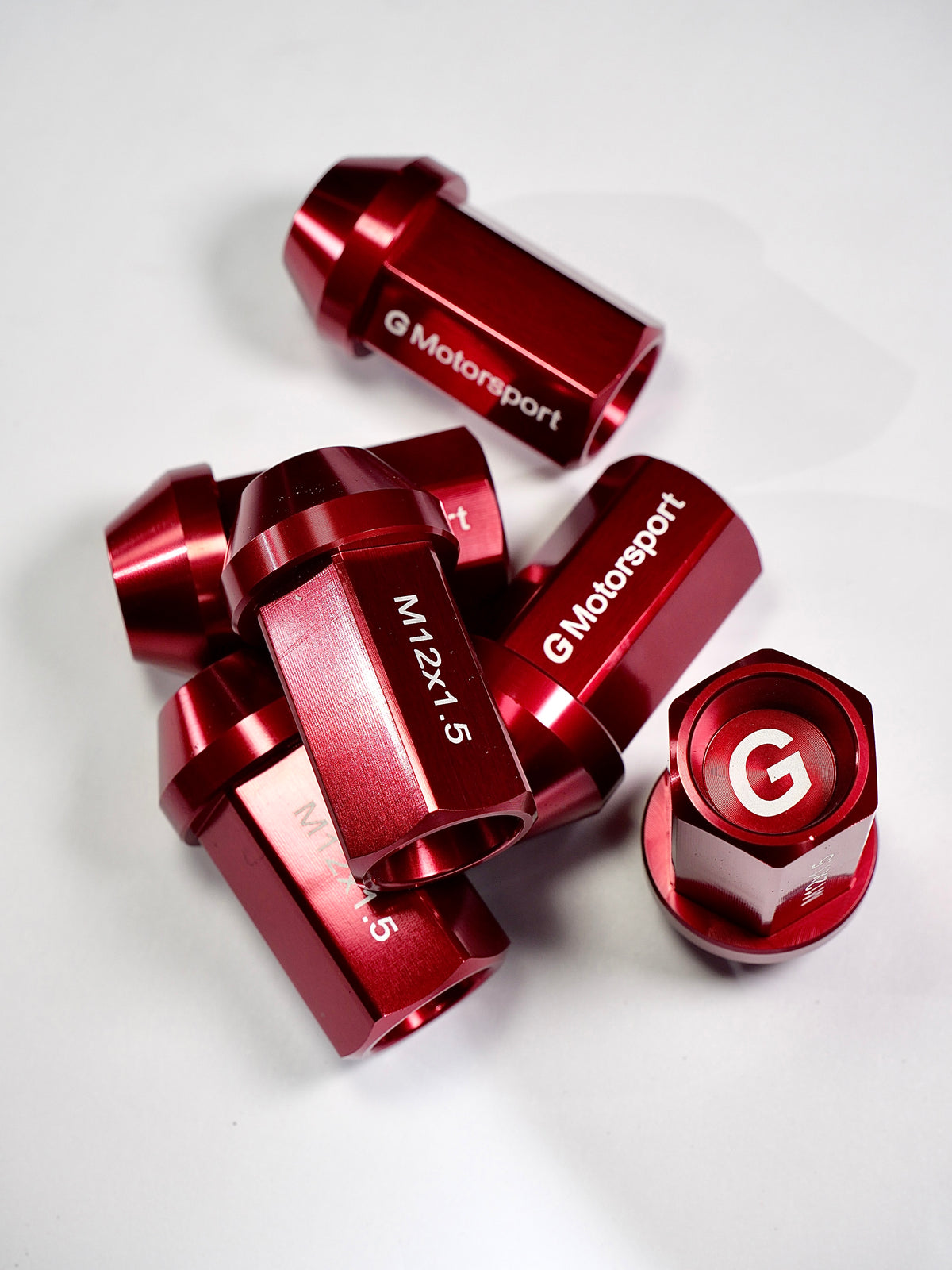Grandma Aluminum Wheel Nuts -Candy Red