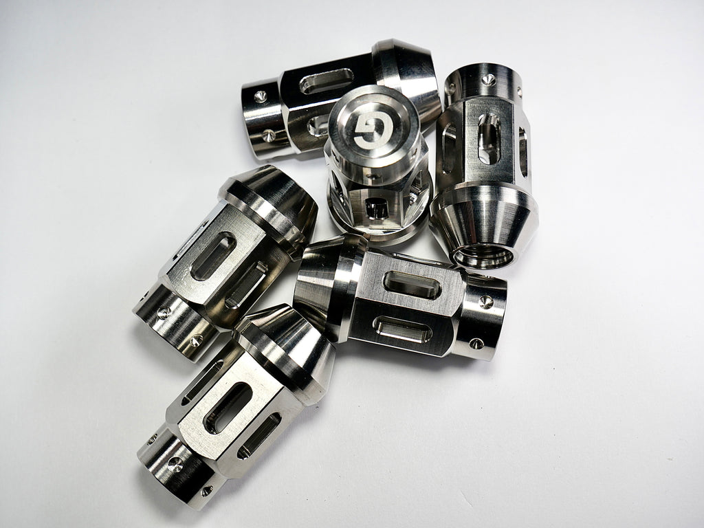 Grandma Titanium Racing Wheel Nuts - Diamond Sliver