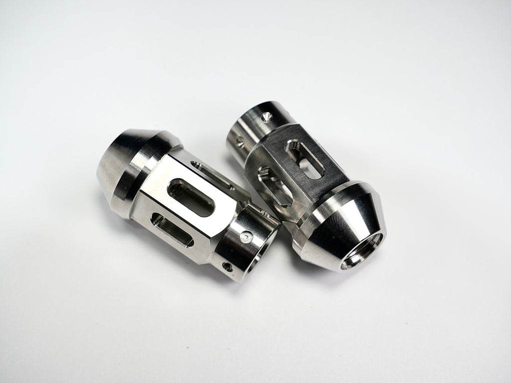Grandma Titanium Racing Wheel Nuts - Diamond Sliver