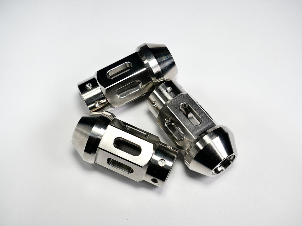 Grandma Titanium Racing Wheel Nuts - Diamond Sliver