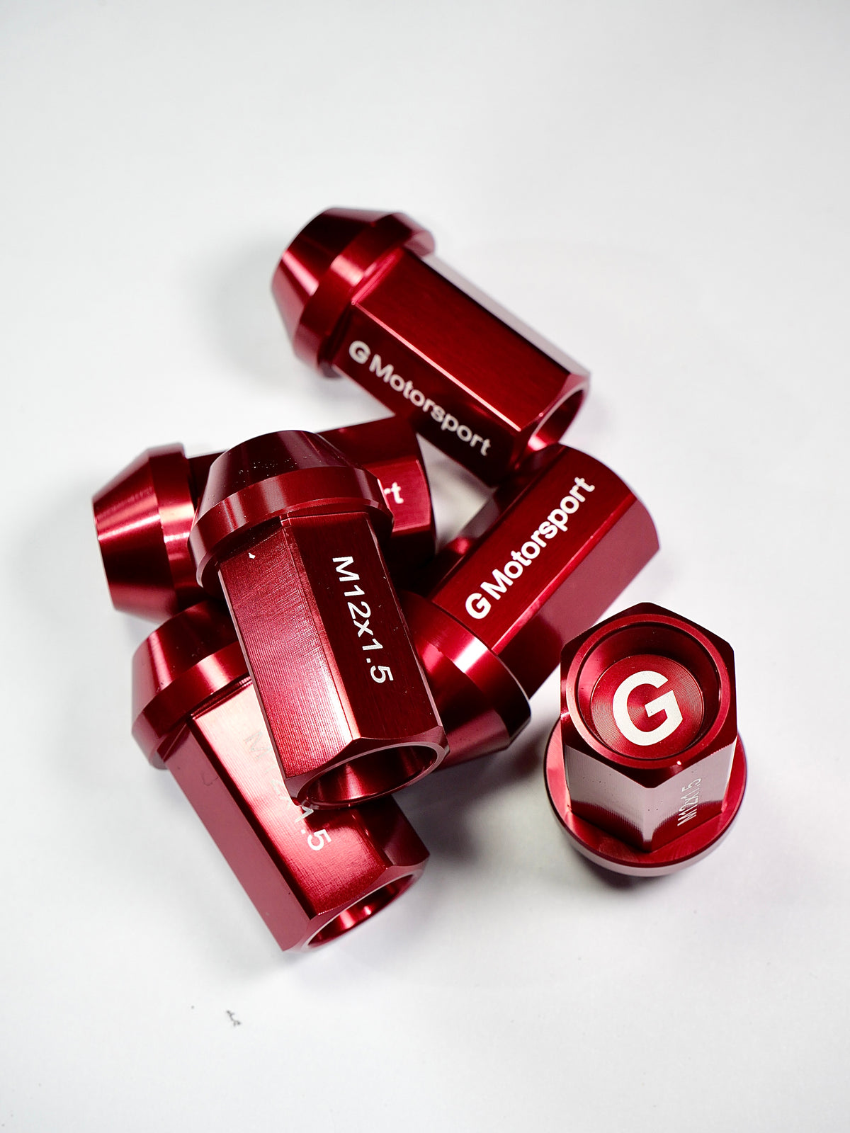 Grandma Aluminum Wheel Nuts -Candy Red