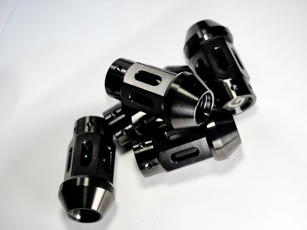 Grandma Titanium Racing Wheel Nuts - Satin Black