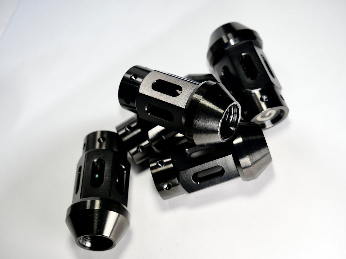 Grandma Titanium Racing Wheel Nuts - Satin Black
