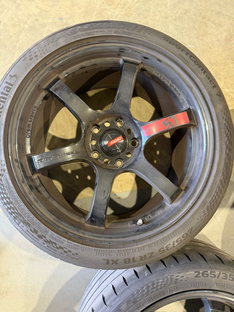 Rays Gram Light 57DR 18X9.5 +38 5X120 (Second Hand) Call 0433645411 Wingfield Store